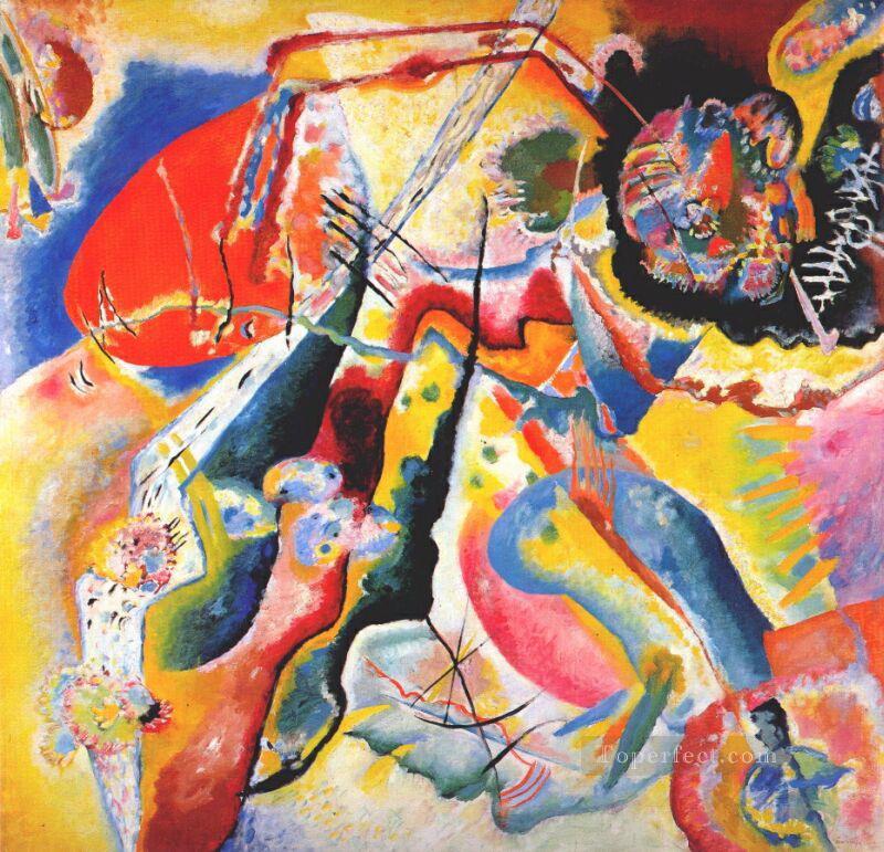 Painting with red spot Wassily Kandinsky Oil Paintings